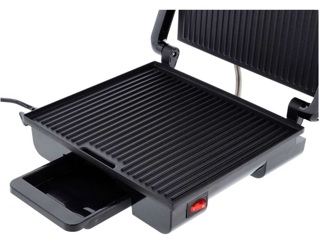 HOLM Paninigrill 2000 watt i sort/sølv